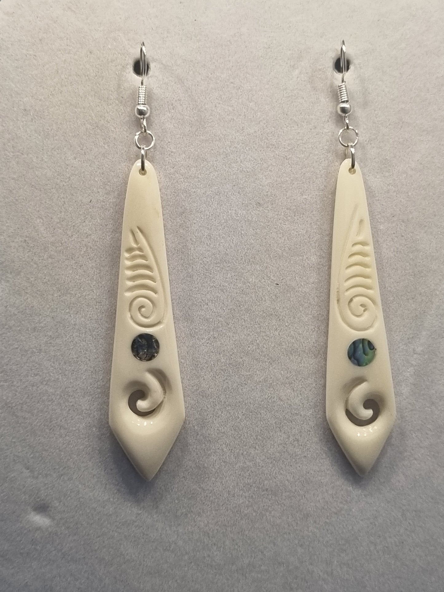 Bone earrings (medium)