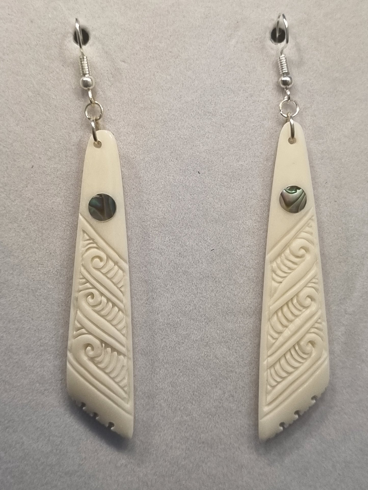 Bone earrings (medium)