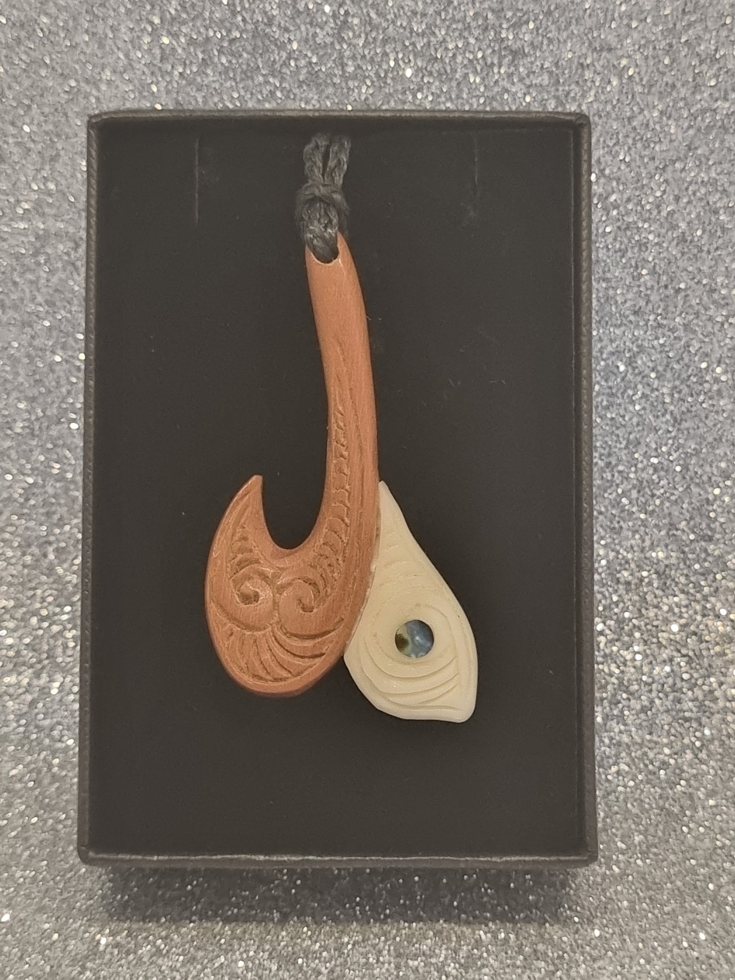 Whale Tail Bone/Wood Carving (Small)