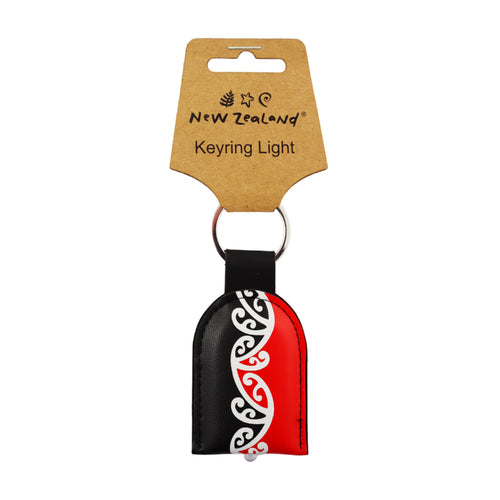 Keyring w/Light NZ Kōwhaiwhai