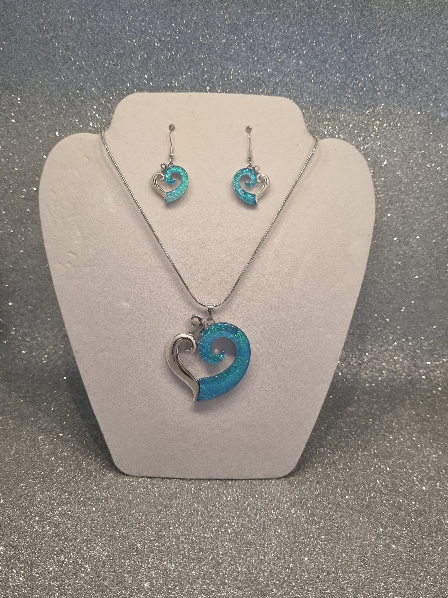 Koru Heart Rhodium Gift Set