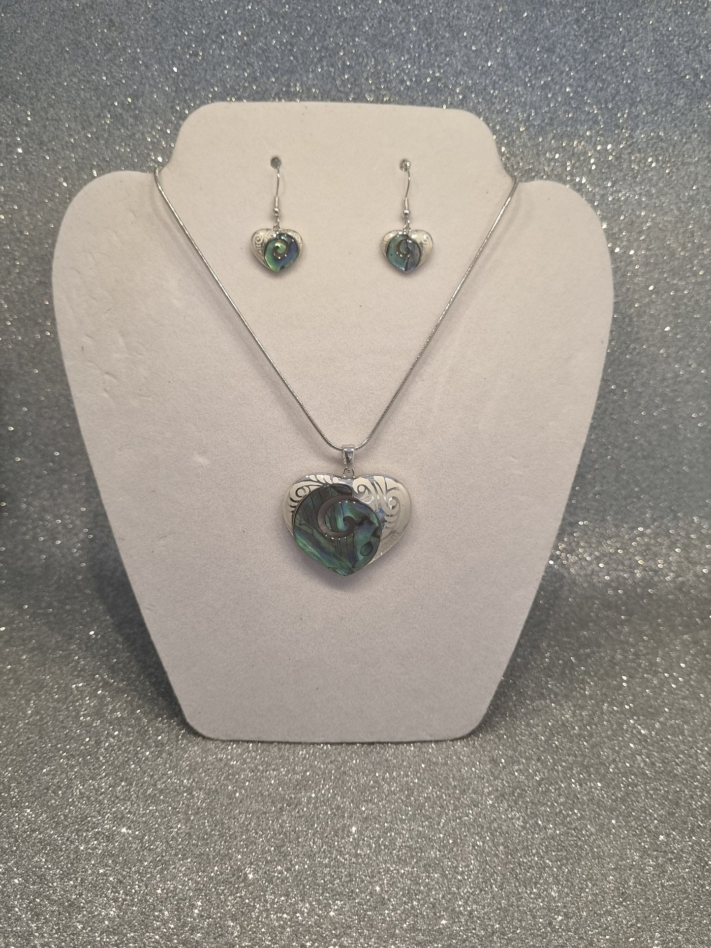 Koru Heart Rhodium Gift Set