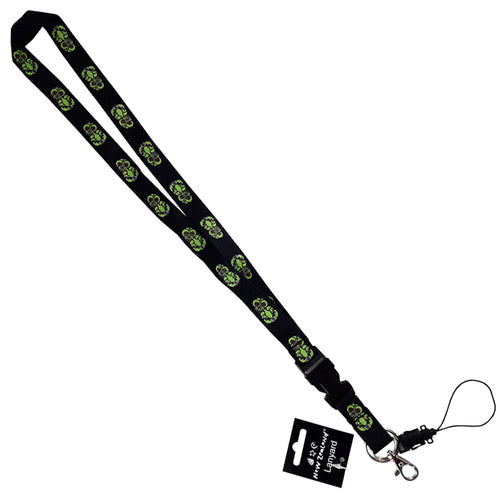 Lanyard NZ Tiki Design Black