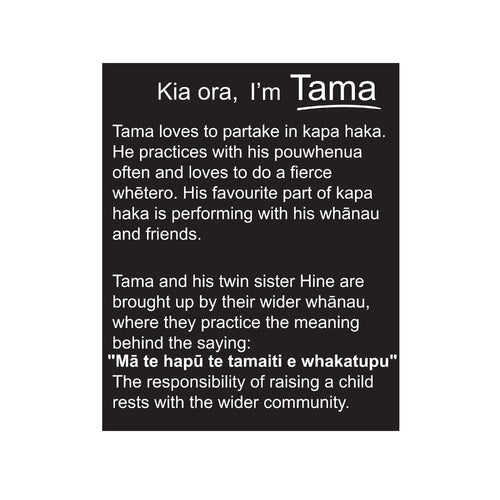 Soft Doll NZ Kapa Haka Boy 40cm