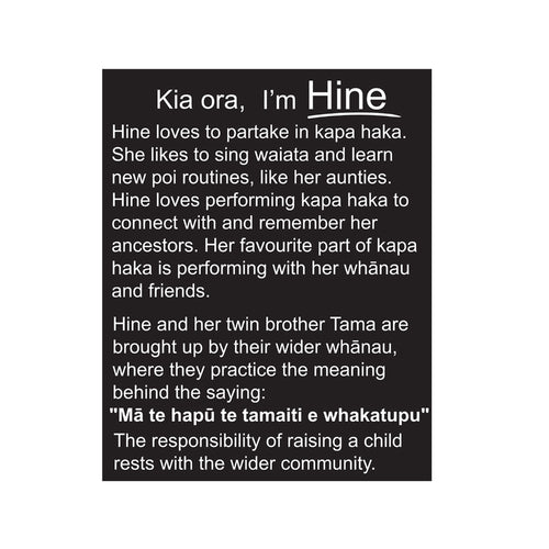 Soft Doll NZ Kapa Haka Girl 40cm